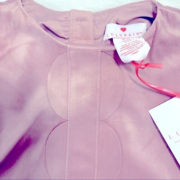 LULURAIN Toddler girls scalloped velvet dress. 2T. - Picture 8 of 9